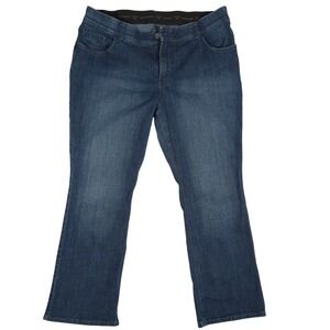 Riders by Lee Women's Blue Bootcut Jeans Mid Rise Size 18P
